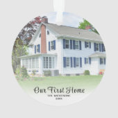 House Photo Our First Home Chrimas オーナメント (裏面)