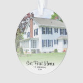 House Photo Our First Home Chrimas オーナメント (正面)