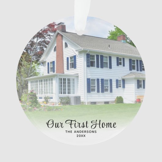 House Photo Our First Home Chrimas オーナメント (正面)