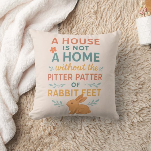 House pitter patter rabbit feet クッション (ブランケット)