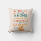 House pitter patter rabbit feet クッション (正面)
