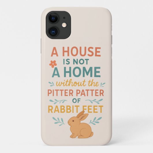 House pitter patter rabbit feet Case-Mate iPhoneケース (裏面)