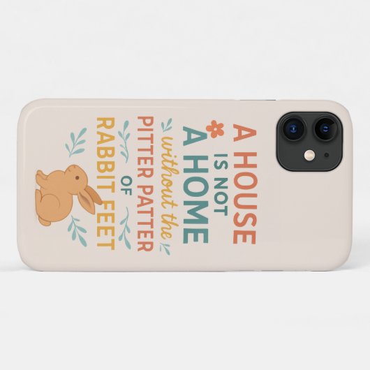 House pitter patter rabbit feet Case-Mate iPhoneケース (裏面(横))