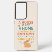 House pitter patter rabbit feet samsung galaxyケース (裏面)