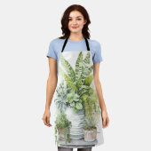 House Plants エプロン (着用した状態)