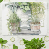 House Plants キッチンタオル (折り畳み)