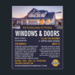 House Portrait, Window & Door Fitter Company チラシ<br><div class="desc">House Portrait,  Window & Door Fitter Company Advertising Flyer by The Business Card Store.</div>