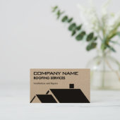 House roof geometric roofing Business Card 名刺 (スタンド正面)