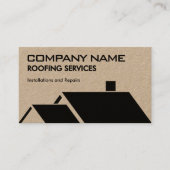 House roof geometric roofing Business Card 名刺 (正面)