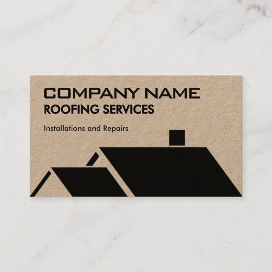 House roof geometric roofing Business Card 名刺 (正面)
