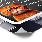 HOUSE RULES(by The Cat influencer) ポスター (角)