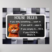 HOUSE RULES(by The Cat influencer) ポスター (正面)