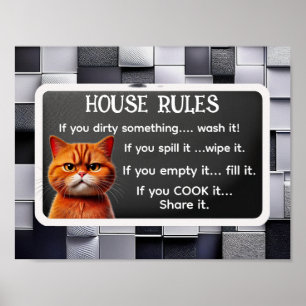 HOUSE RULES(by The Cat influencer) ポスター