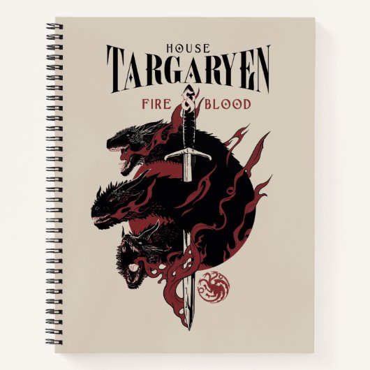House Targaryen - Fire & Blood ノートブック (正面)