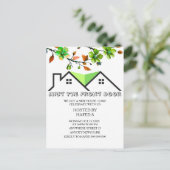 House Warming Invitation Housewarming Invitation H ポストカード (スタンド正面)