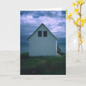 House with Stormy Sky, Hrisey Island, Iceland 2003 カード (黄色い花)
