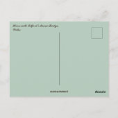 House With Telford’s Menai Bridge in Wales ポストカード (裏面)