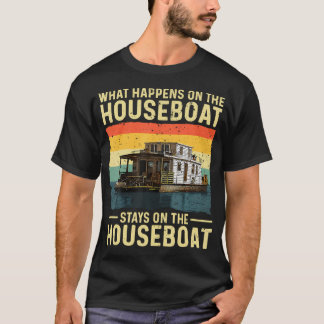Houseboat House Boat Captain Houseboat Tシャツ