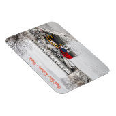 Houseboats moored  near Pont Bir-Hakeim - Paris マグネット (右側)