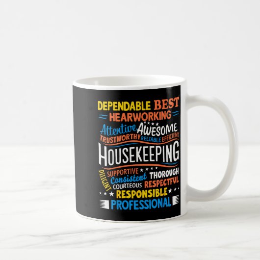 Housekeeng Appreciation Environmental Services Wee コーヒーマグカップ (右)