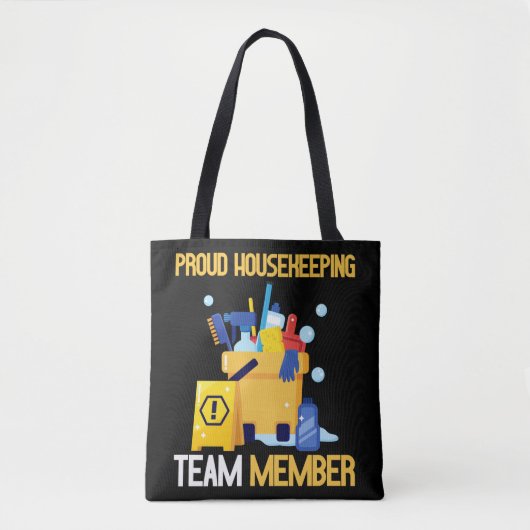 Housekeeping Cleaning Team Proud Housekeeper トートバッグ (正面)