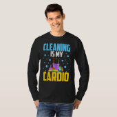 Housekeeping House Keeper Cleaning Is My Cardio Tシャツ (正面フル)