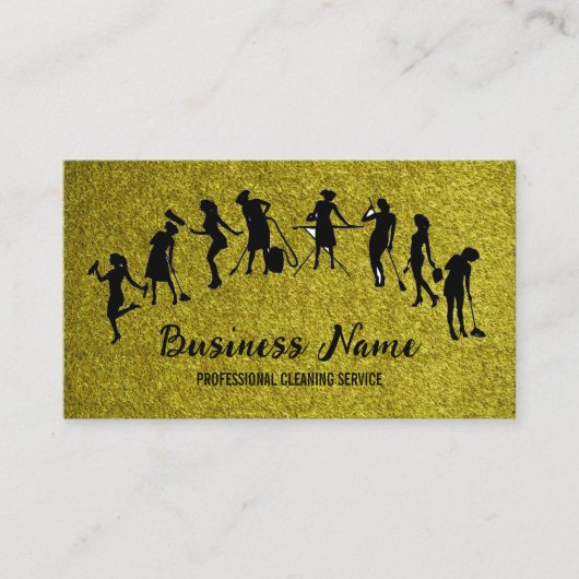 Housekeeping Maid Service Cleaning Professional 名刺 (正面)