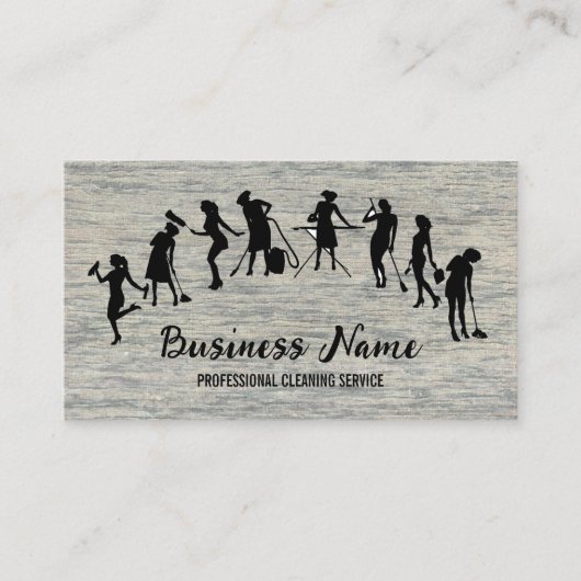 Housekeeping Maid Service Cleaning Professional 名刺 (正面)