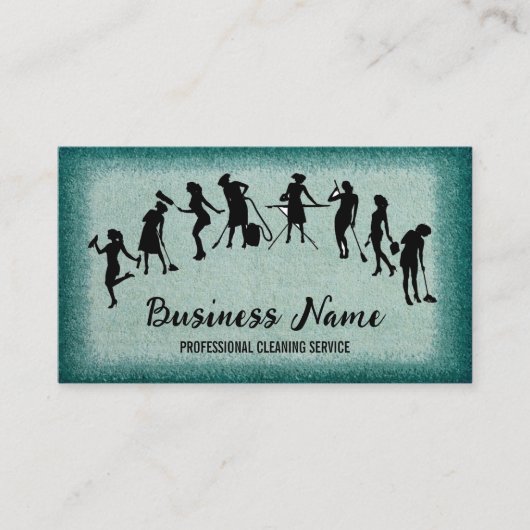 Housekeeping Maid Service Cleaning Professional 名刺 (正面)