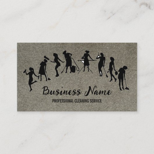 Housekeeping Maid Service Cleaning Professional 名刺 (正面)