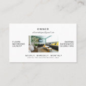 Housekeing Cleaning Servicesの2枚の写真 名刺 (裏面)