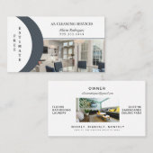 Housekeing Cleaning Servicesの2枚の写真 名刺 (正面/裏面)