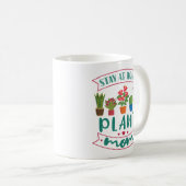 Houseplant Lover Stay At Home Plant Mom コーヒーマグカップ (正面右)