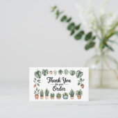 Houseplant Small Business Thank You Business Card 名刺 (スタンド正面)