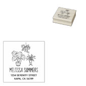 Houseplants Hobby Address ラバースタンプ (押印)