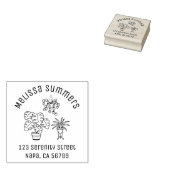 Houseplants Hobby Arch Address ラバースタンプ (押印)