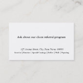 House's 絵画 Services Business Cardテンプレート 名刺 (裏面)