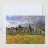 Houses at Argenteuil by Claude Monet,ヴィンテージ・アート (正面/裏面)