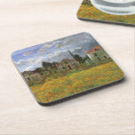 Houses at Argenteuil by Claude Monet,ヴィンテージ・アート コースター<br><div class="desc">Claude MonetのArgenteuil (1873)の家はヴィンテージの印象派の美術素晴らし建築絵画建築だ。フランスのアルゼンテウイルの小さな村で曇った日に、フローラの春の牧草地に咲く花。住宅街の隣に並ぶ農家。アーティストについて:クロード・モネは印象派の運動の創始者であフランスのり、彼の絵画の大半は絵画、(野外で)スタイルの印象派の風景を楽しむことができる。</div>