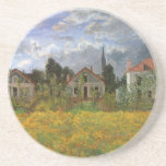 Houses at Argenteuil by Claude Monet,ヴィンテージ・アート コースター<br><div class="desc">Claude MonetのArgenteuil (1873)の家はヴィンテージの印象派の美術素晴らし建築絵画建築だ。フランスのアルゼンテウイルの小さな村で曇った日に、フローラの春の牧草地に咲く花。住宅街の隣に並ぶ農家。アーティストについて：クロード・モネは印象派の運動の創始者であフランスのり、彼の絵画の大半は絵画、（野外で）スタイルの印象派の風景を楽しむことができる。</div>
