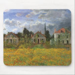 Houses at Argenteuil by Claude Monet,ヴィンテージ・アート マウスパッド<br><div class="desc">Claude MonetのArgenteuil (1873)の家はヴィンテージの印象派の美術素晴らし建築絵画建築だ。フランスのアルゼンテウイルの小さな村で曇った日に、フローラの春の牧草地に咲く花。住宅街の隣に並ぶ農家。アーティストについて：クロード・モネは印象派の運動の創始者であフランスのり、彼の絵画の大半は絵画、（野外で）スタイルの印象派の風景を楽しむことができる。</div>