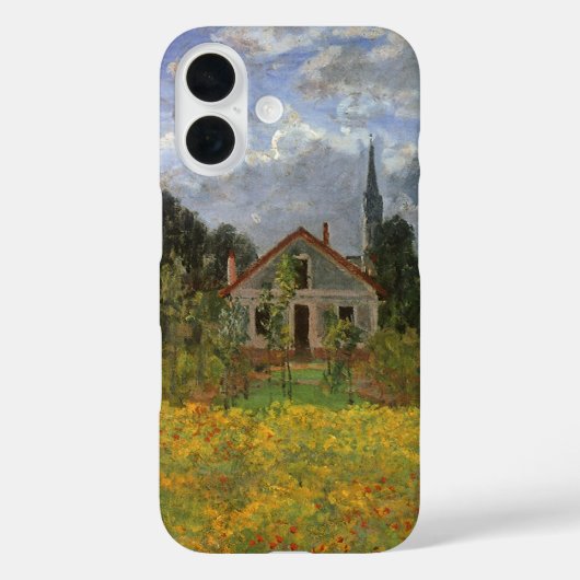 Houses at Argenteuil by Claude Monet,ヴィンテージ・アート Case-Mate iPhoneケース (裏面)