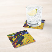 Houses at Murnau, Wassily Kandinsky スクエアペーパーコースター (インサイチュ)