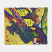 Houses at Murnau, Wassily Kandinsky フリースブランケット (正面(横))