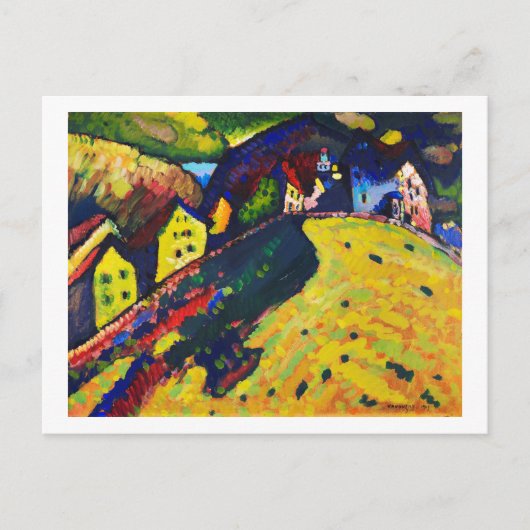 Houses at Murnau, Wassily Kandinsky ポストカード (正面)