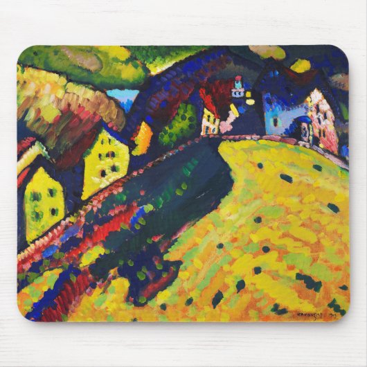 Houses at Murnau, Wassily Kandinsky マウスパッド (正面)