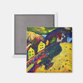 Houses at Murnau, Wassily Kandinsky マグネット (正面/裏面)