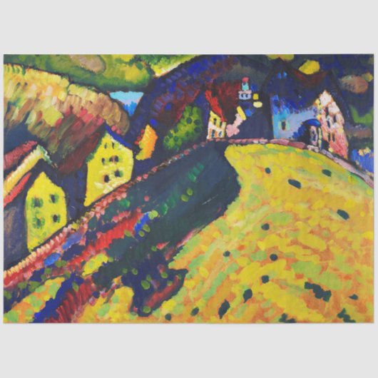 Houses at Murnau, Wassily Kandinsky 薄葉紙 (正面)