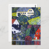 Houses at Unterach on the Attersee ポストカード (正面/裏面)