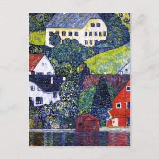 Houses at Unterach on the Attersee ポストカード